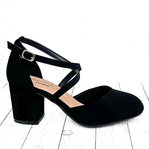 TOP Moda Women's Elegant Black Heels - Picture 4 of 5